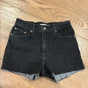 Black Denim Women's Shorts